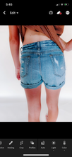 Load image into Gallery viewer, Mid-Rise Distressed Boyfriend Shorts