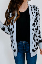 Load image into Gallery viewer, Grey Leopard Cardi