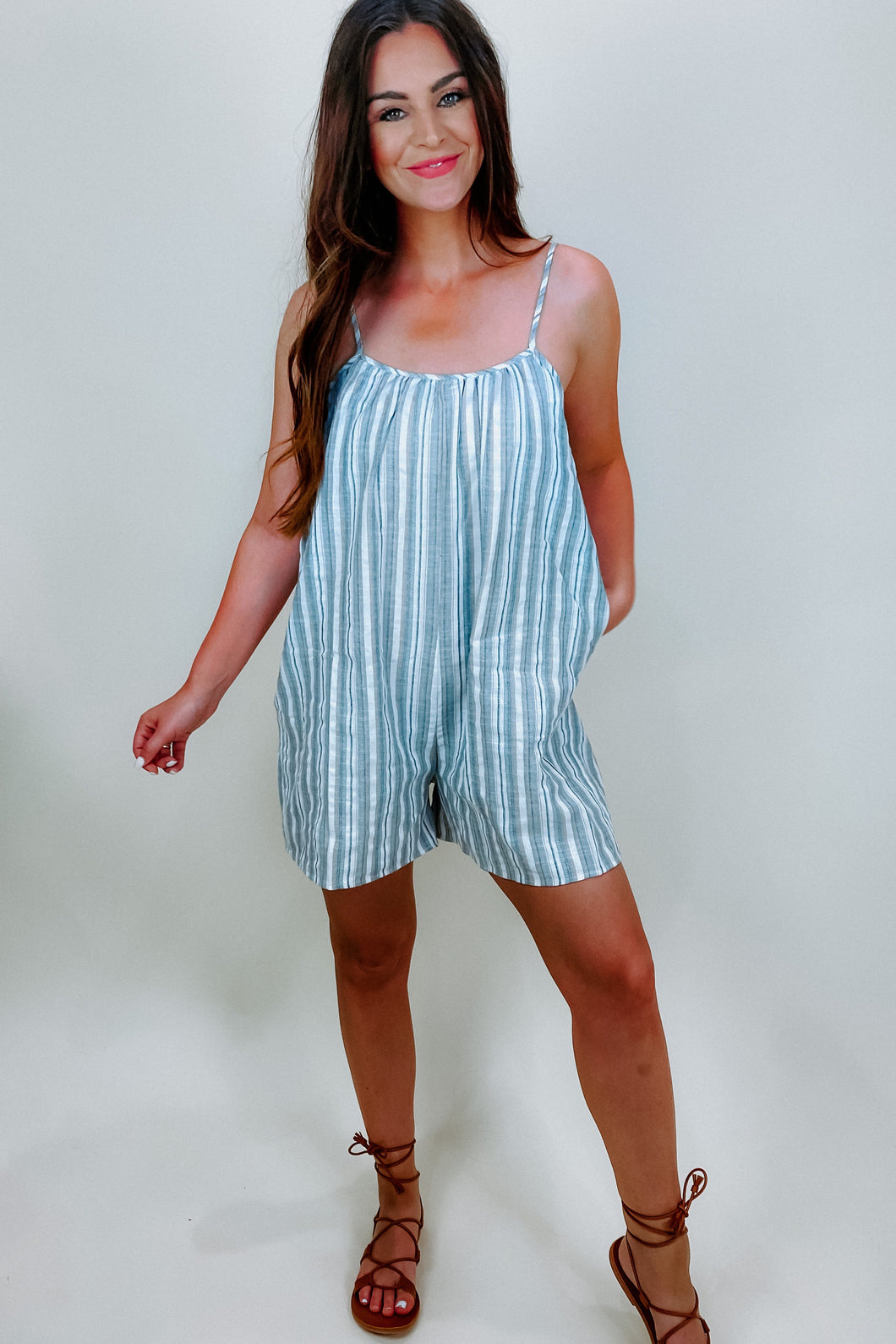 Linen Beach Romper